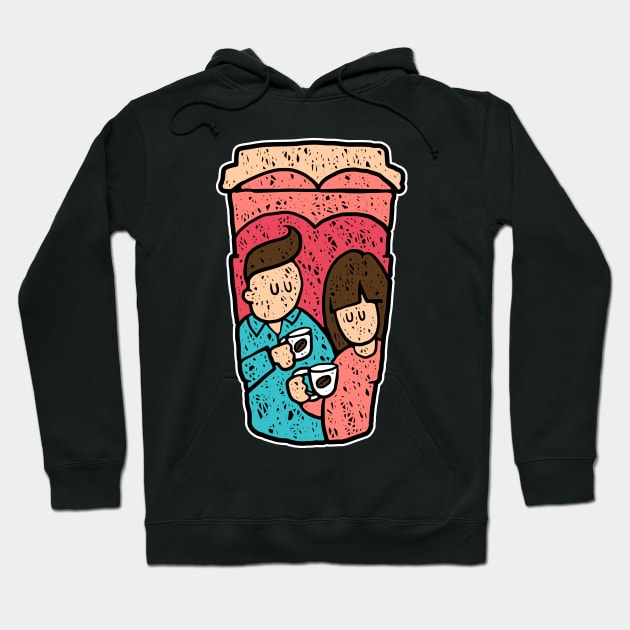 Coffee with You Hoodie by quilimo